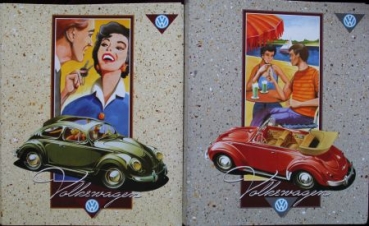 Volkswagen Advertisingfiles empty 1995 two pieces different Motives (9783)